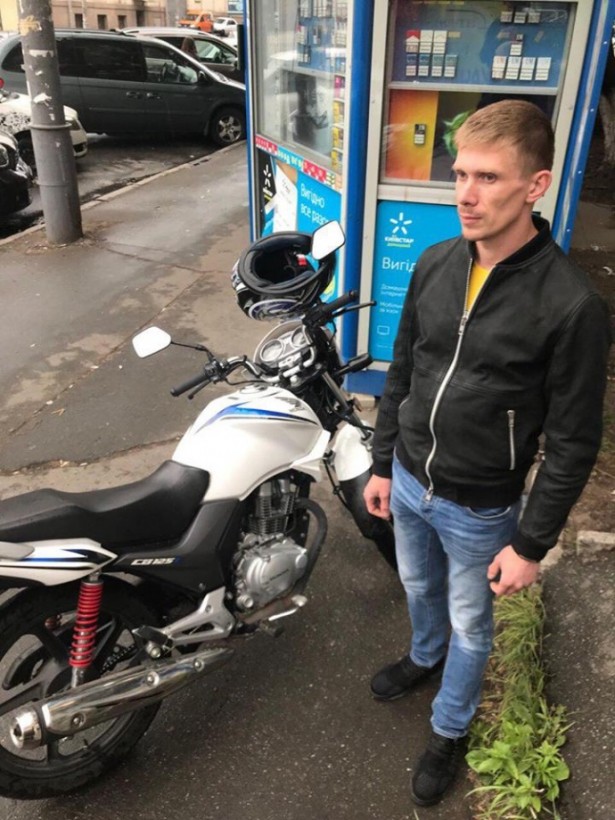 В Киеве задержали мужчину, который выкрал мотоцикл брата Найема