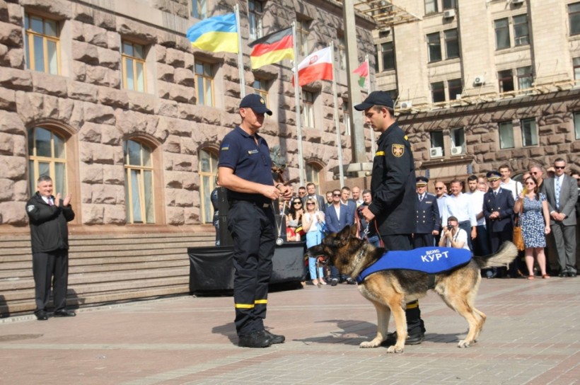 В ГСЧС учредили традицию торжественно отмечать служебных собак за спасение людей