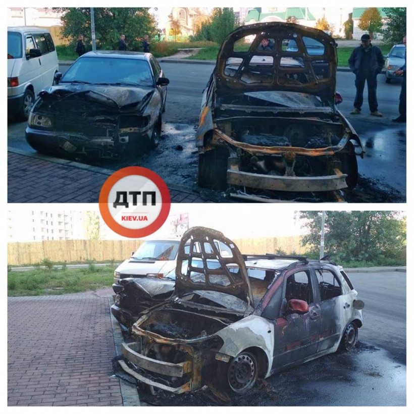 Под Киевом неизвестные сожгли имущество правозащитника (ФОТО)