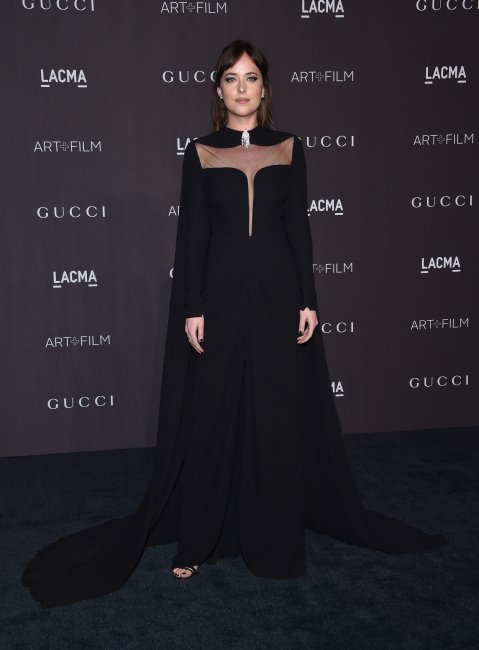В черном платье Gucci: Дакота Джонсон позировала на гала-фестивале (ФОТО)