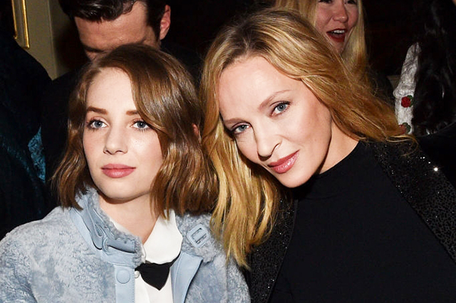 Две музы Тарантино: Ума Турман вышла в свет со старшей дочерью Майей