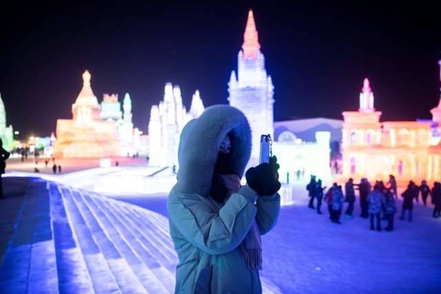 В Китае выбирают лучшую ледяную скульптуру: фото невероятных произведений искусства