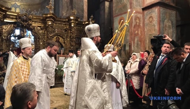 Рождественская литургия в Софии Киевской: представление Томоса