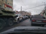 	Нелепое ДТП в России: два БТР смяли сразу четыре машины