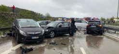	Масштабное ДТП в Германии: из-за града столкнулись 50 машин