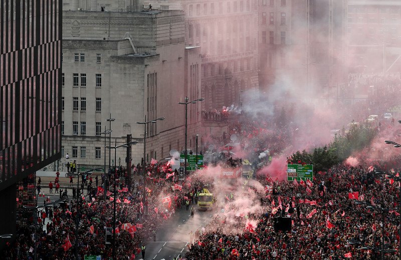 На параде празднования "Ливерпуля" присутствовало 750 тысяч человек (фото)