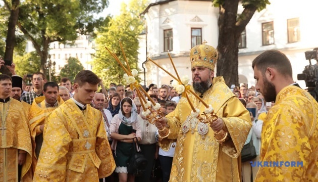 В Софии Киевской — литургия ко Дню крещения Руси-Украины