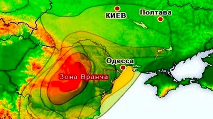 Землетрясение в Румынии.