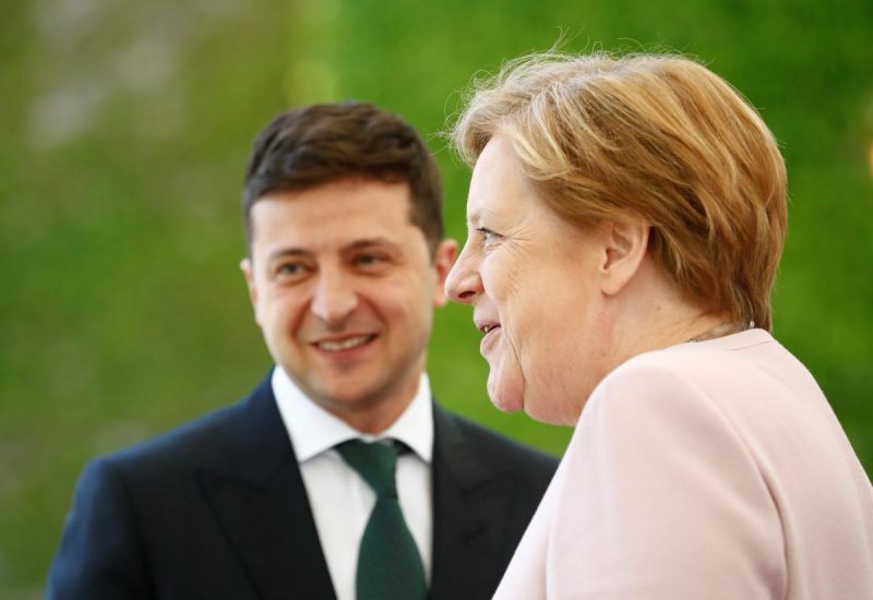 Зеленский и Меркель