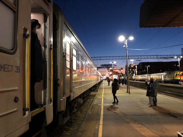 Эвакуационный поезд из Риги отправился в Киев