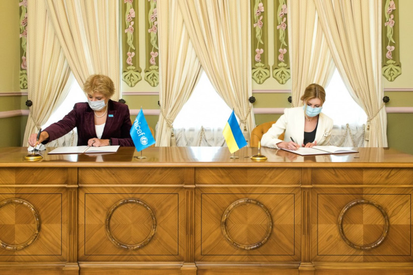 Зеленская и ЮНИСЕФ подписали меморандум относительно защиты прав детей