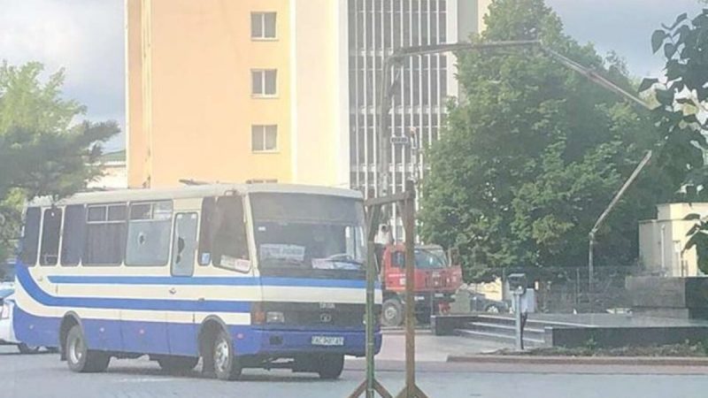 Автобус с заложниками в Луцке