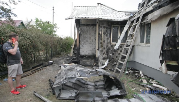 Пожар в доме Шабунина: полиция не получала информацию о взрывчатке