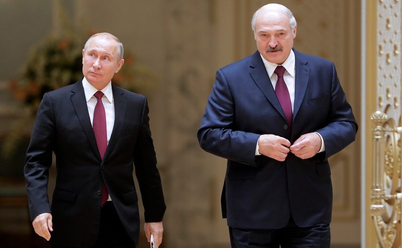 Владимир Путин и Александр Лукашенко 