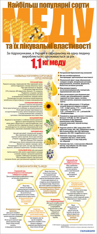 Целебные свойства самых популярных в Украине сортов меда