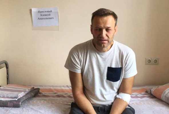 Алексей Навальный в клинике Шарите.
