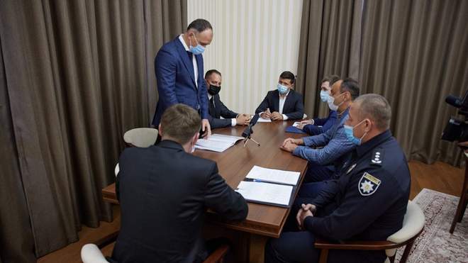 Зеленский на совещании силовиков Львовщины.