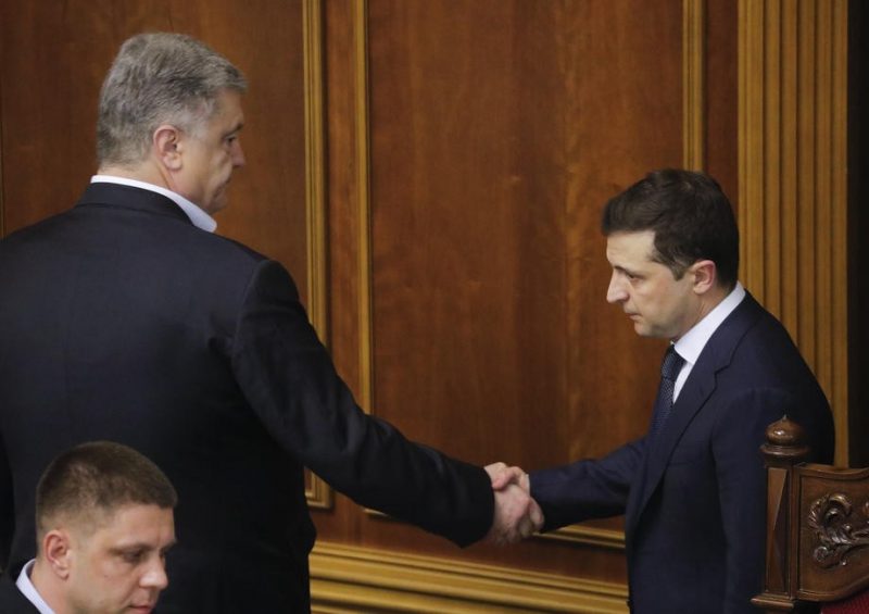 Петр Порошенко и Владимир Зеленский