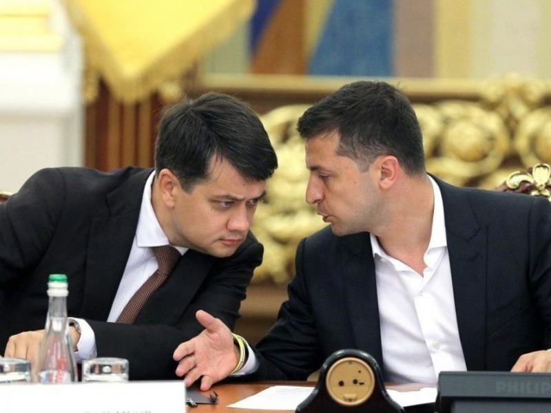 Владимир Зеленский и Дмитрий Разумков