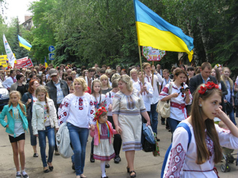 Парад в Краматорске