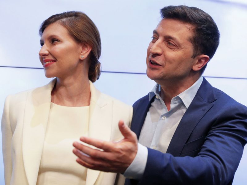 Владимир и Елена Зеленские