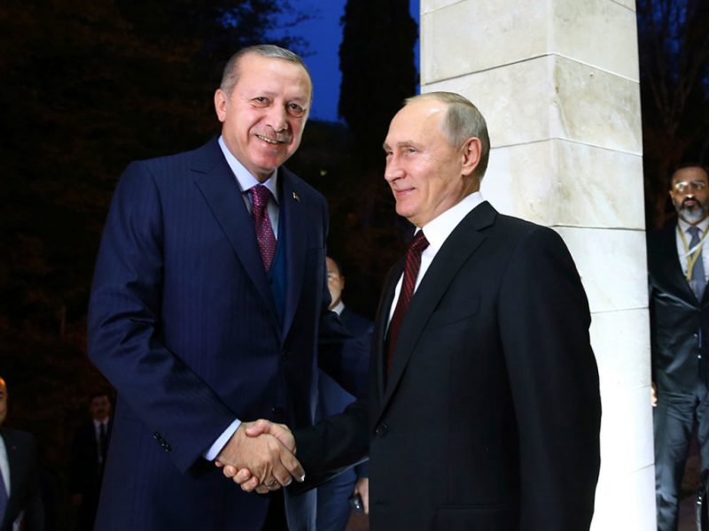 президенты Турции и России 