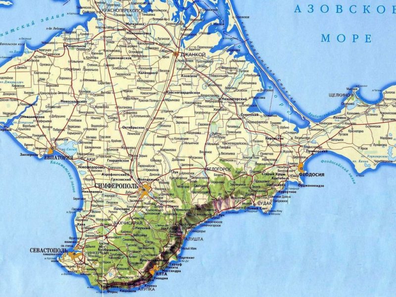 карта Крыма 