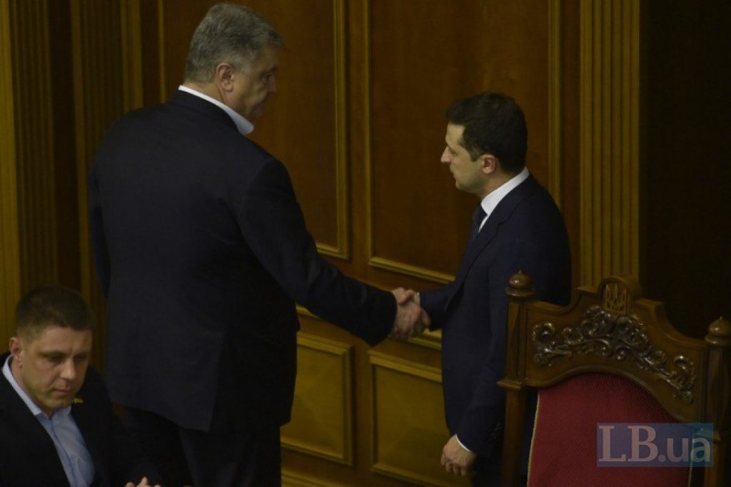 экс-президент и нынешний президент Украины
