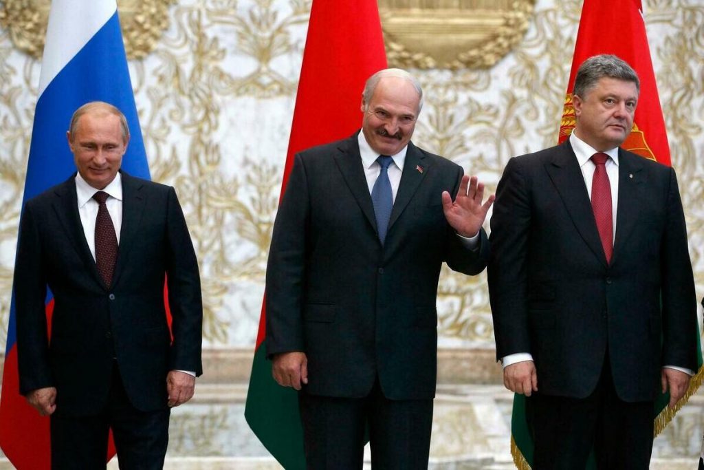 Лукашенко, Путин и Порошенко