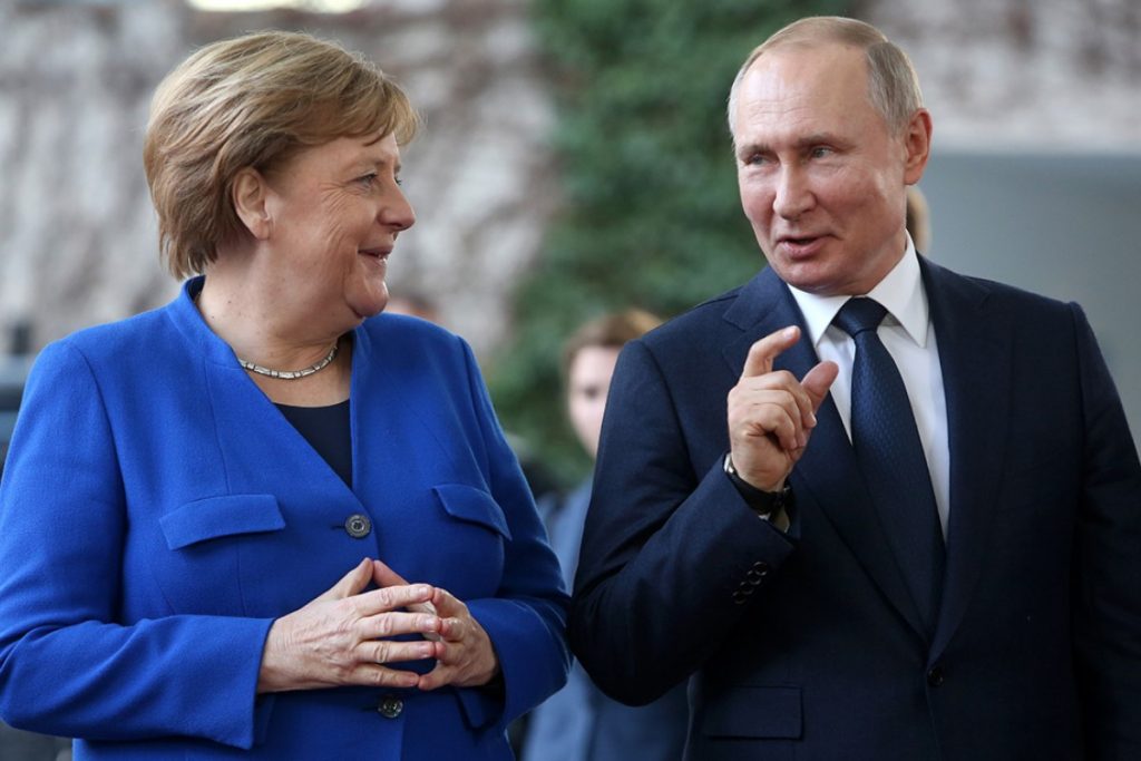 Меркель и Путин