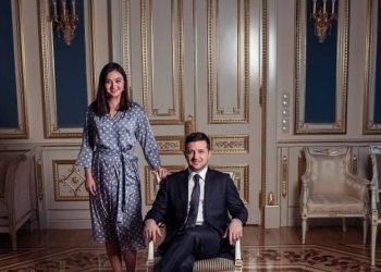 Юлия Мендель и Владимир Зеленский