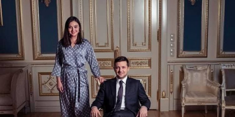 Юлия Мендель и Владимир Зеленский