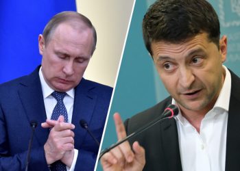 Владимир Путин и Владимир Зеленский