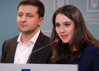 Владимир Зеленский и Юлия Мендель