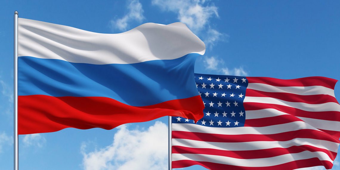 Флаги России и Америки