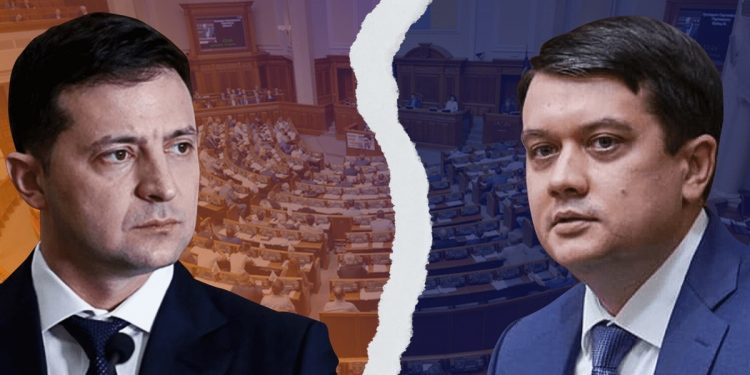 Владимир Зеленский и Дмитрий Разумков