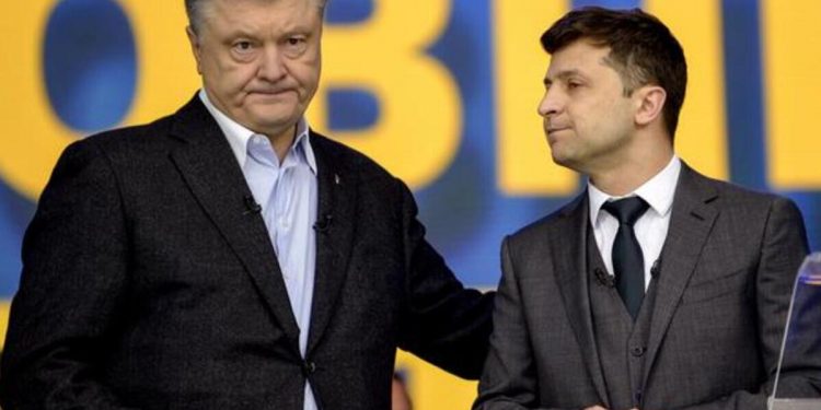 Зеленский и Порошенко