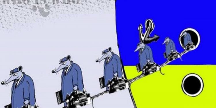 Украинские крысы «побежали с корабля».