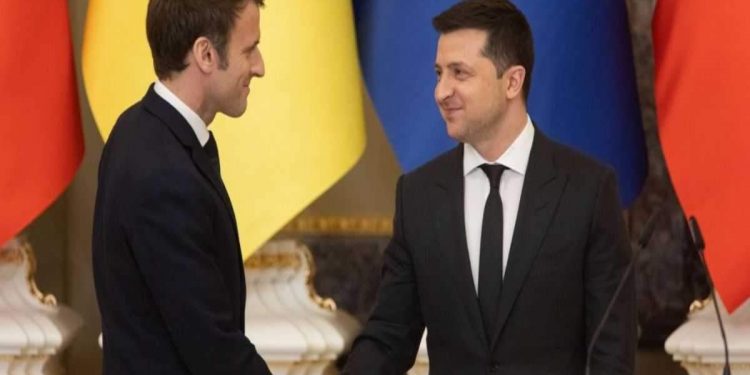 Зеленский и Макрон