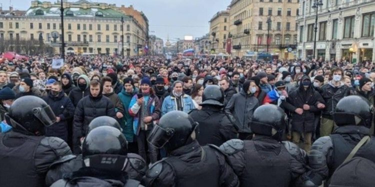 Протесты в России