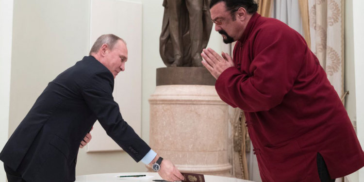 Стивен Сигал и Владимир Путин