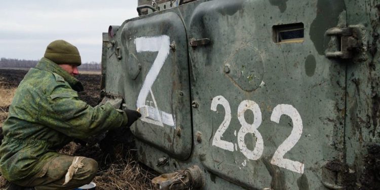 Российские оккупанты в Украине