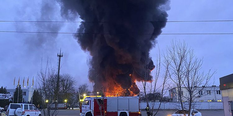 Пожар в Белгородской области