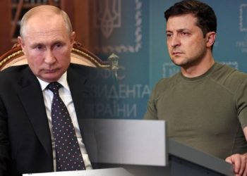 Владимир Путин и Владимир Зеленский