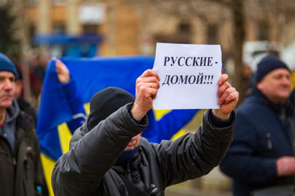 Митинг в оккупированном Херсоне