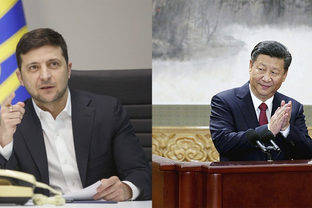 Владимир Зеленский и Си Цзиньпин