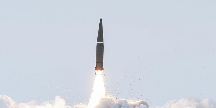 Запуск російської ракети