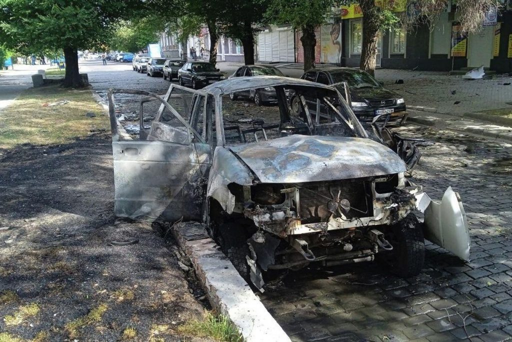 Взрыв в оккупированном Бердянске