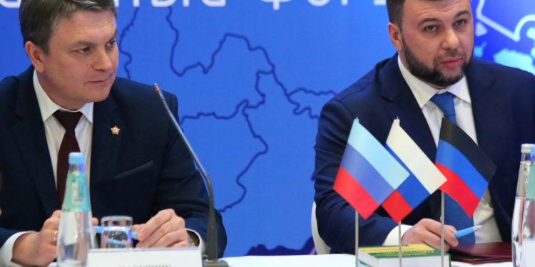 Леонид Пасечник и Денис Пушилин
