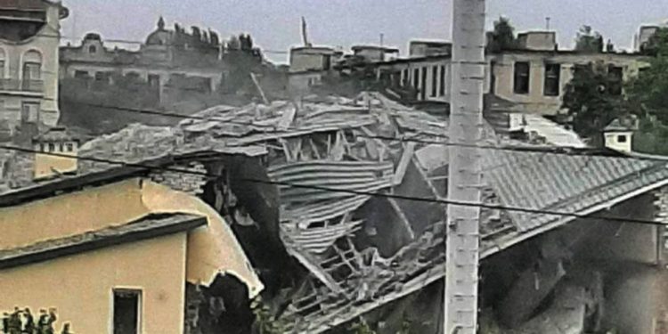 Удар по Херсону